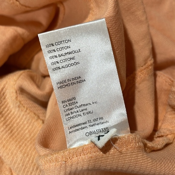 Pilcro Anthropologie Jacket Distressed Terry Shacket Utility Peach - Picture 5 of 10